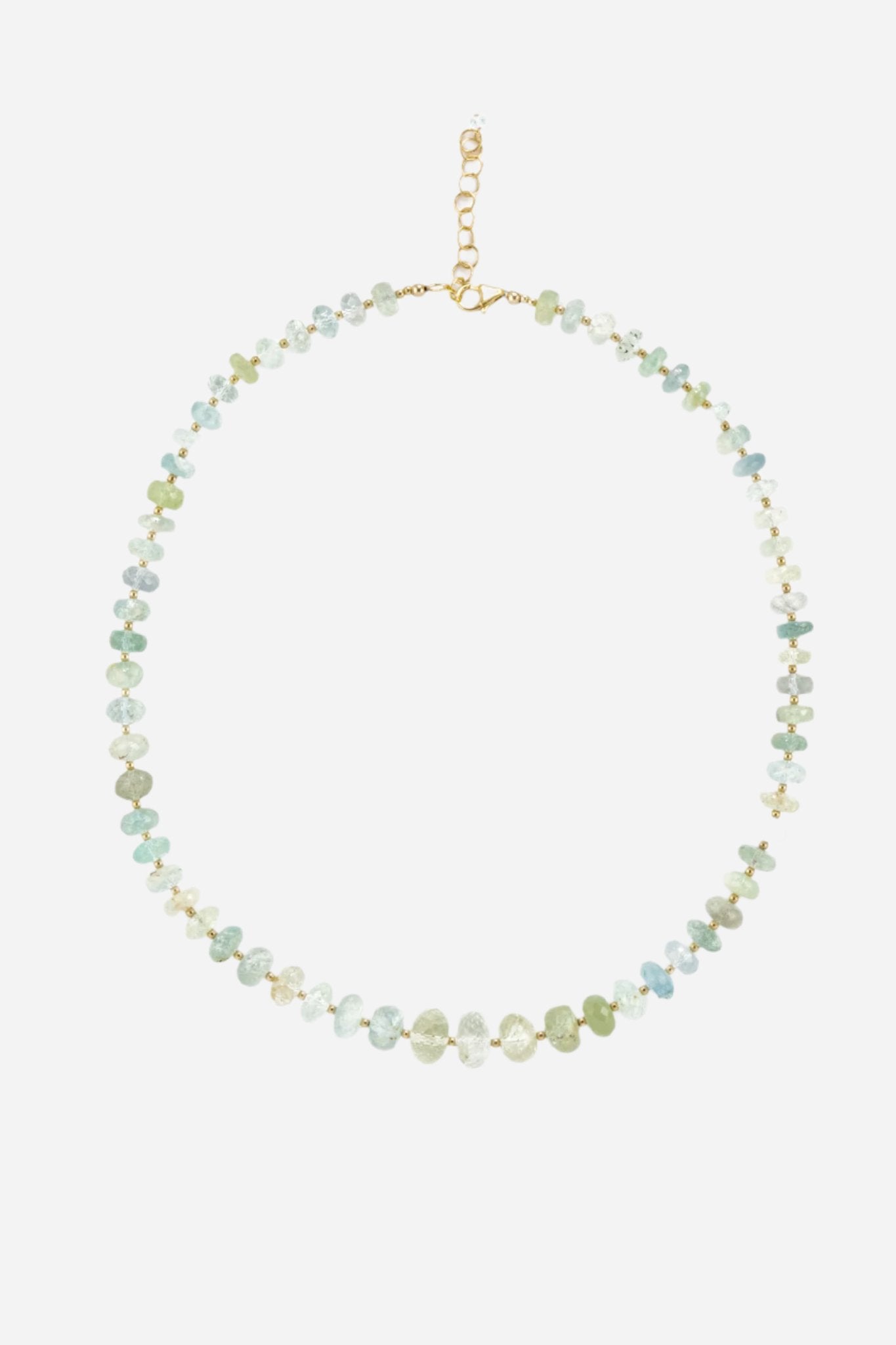 Multicolored Aquamarine Necklace