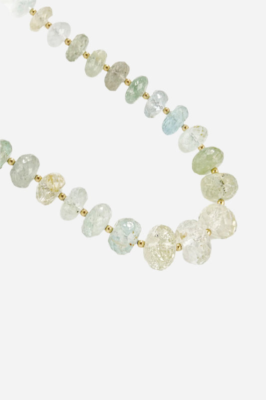 Multicolored Aquamarine Necklace