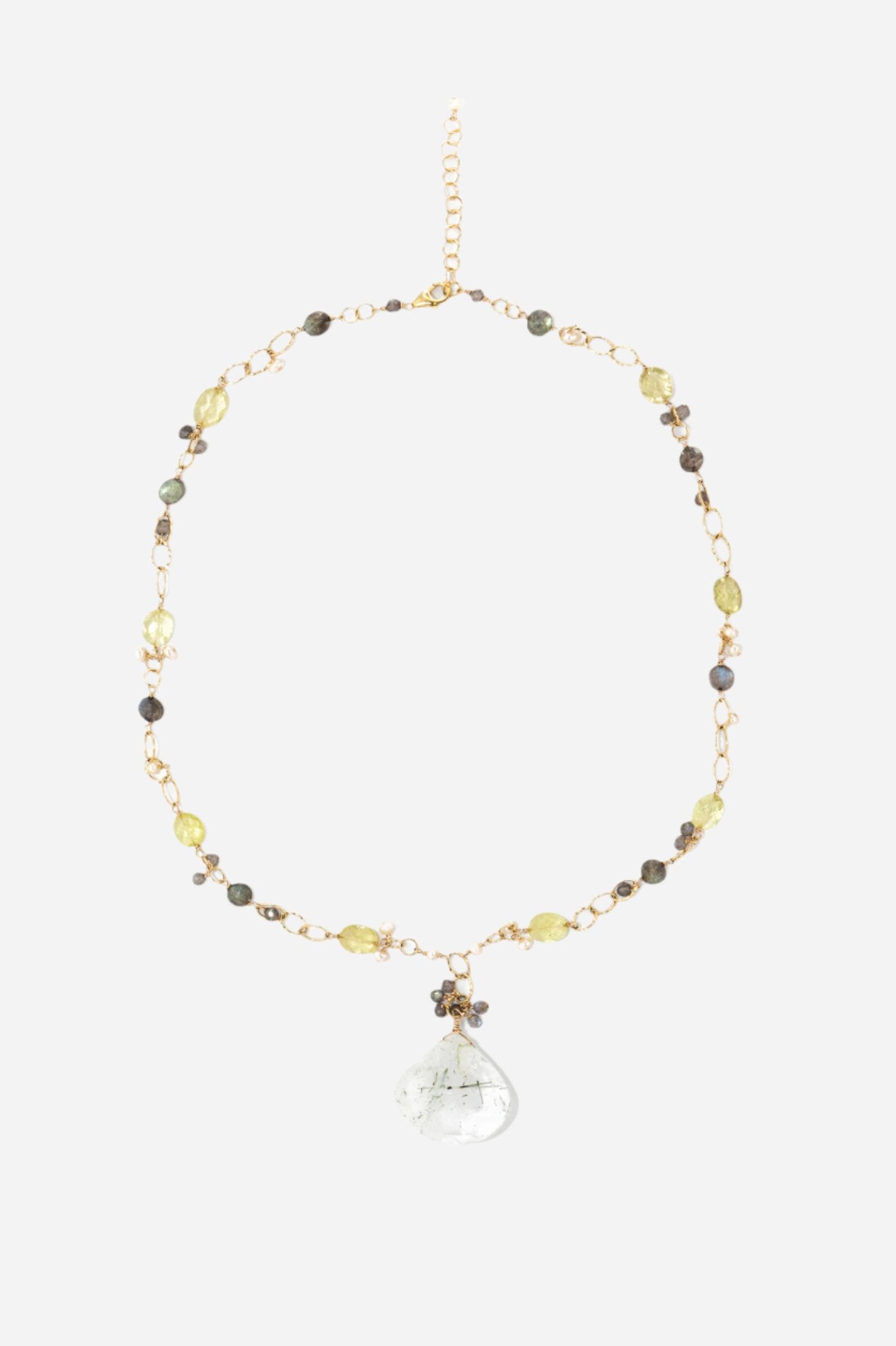 Rutilated Quartz Gold-Filled Necklace