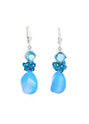 Chalcedony and Blue Topaz Fantasy Drop Earrings - Inaya Jewelry