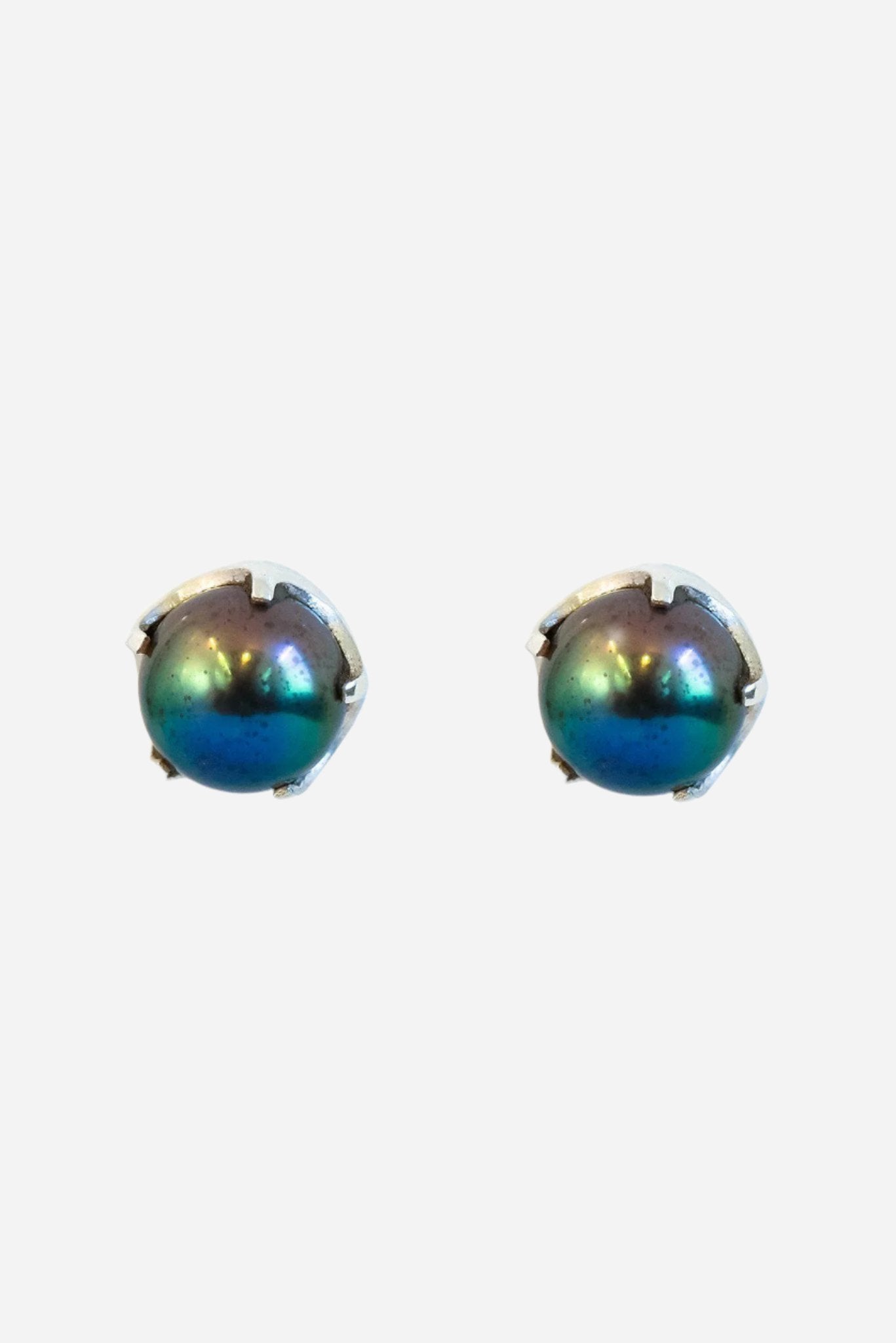 Black Pearl Studs - Inaya Jewelry
