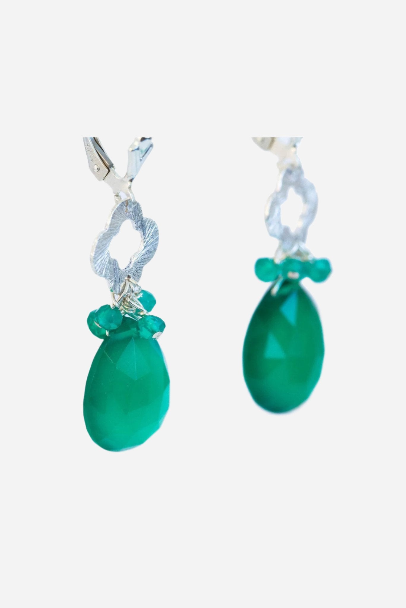 Green Onyx Clove Earrings - Inaya Jewelry