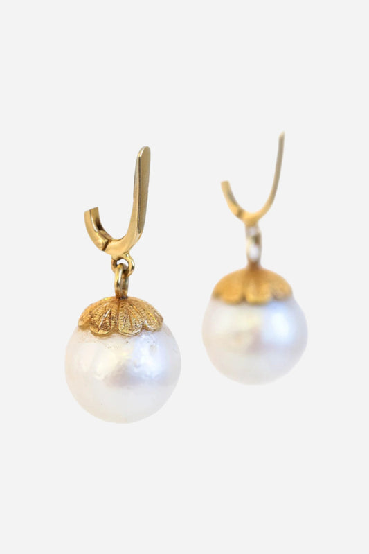 South Sea Pearl Earrings - Inaya Jewelry