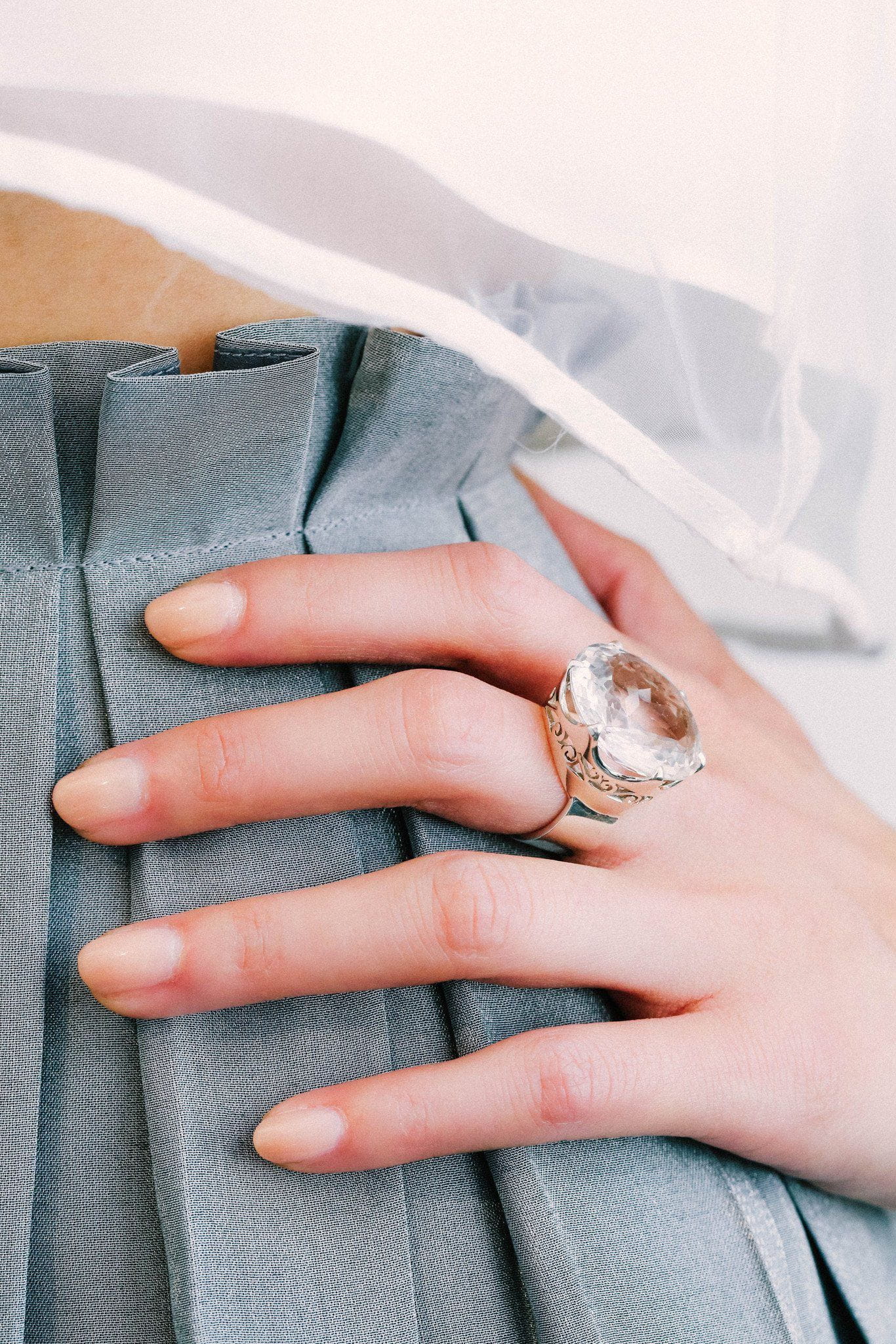 Himalayan Crystal Ring Large - Inaya Jewelry