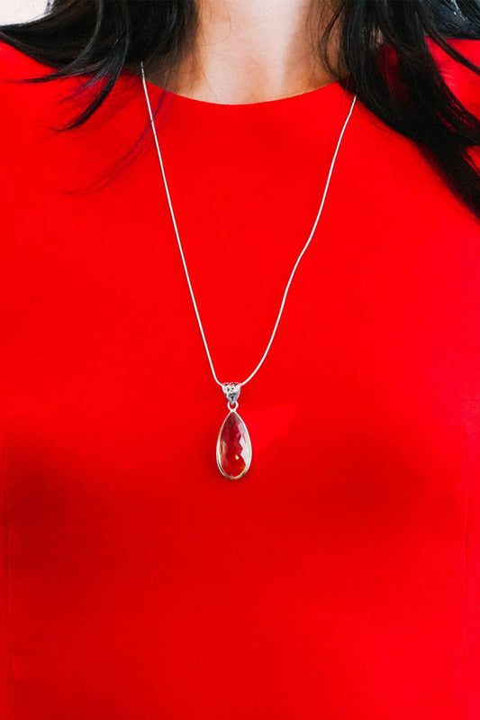 Lemon Quartz Pendant - Inaya Jewelry