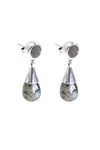 Labradorite Silver Drop Earrings - Inaya Jewelry