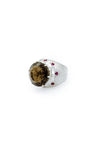 Smoky Topaz & Rubies Ring - Inaya Jewelry
