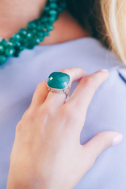 Green Onyx Ring