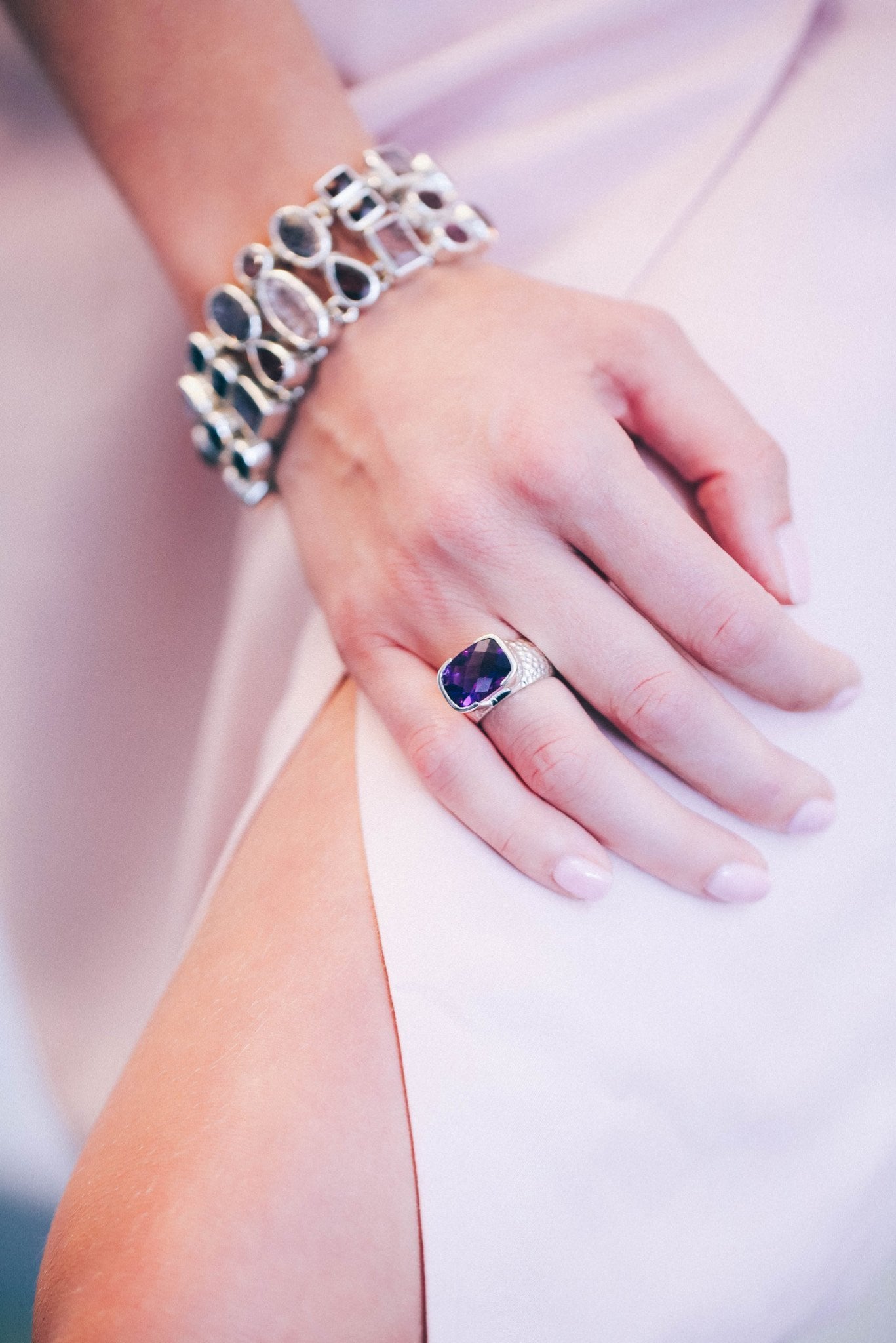 African Amethyst Ring