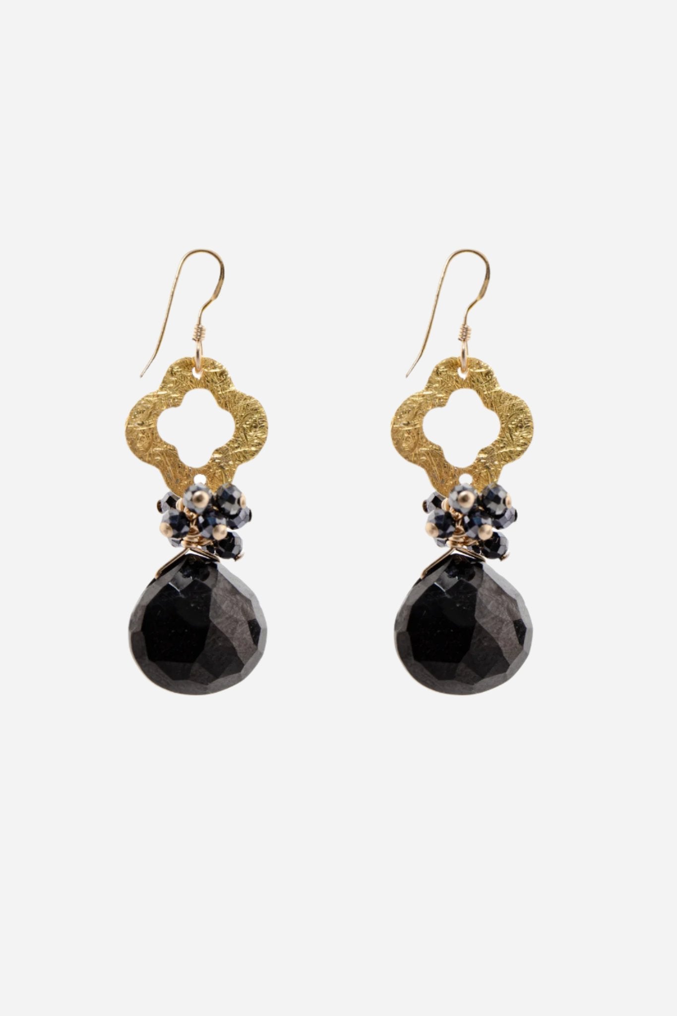 Black Spinel Earrings