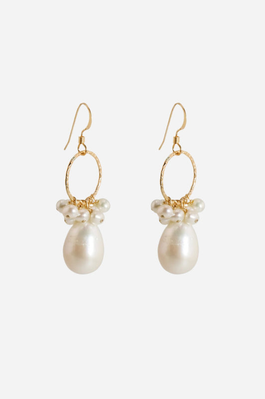 Pearl Loop Earrings