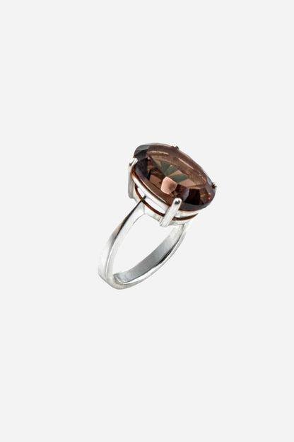 Smoky Topaz Zen Ring