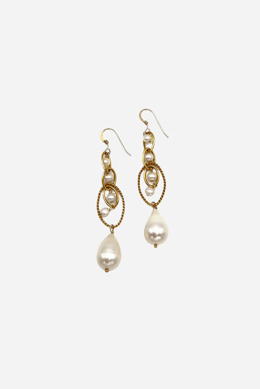 Pearl Eyelet Earrings