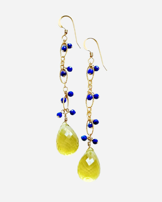 Ukrainian solidarity earrings - Inaya Jewelry