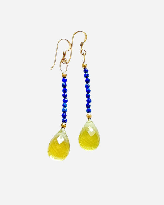 Ukrainian solidarity earrings - Inaya Jewelry