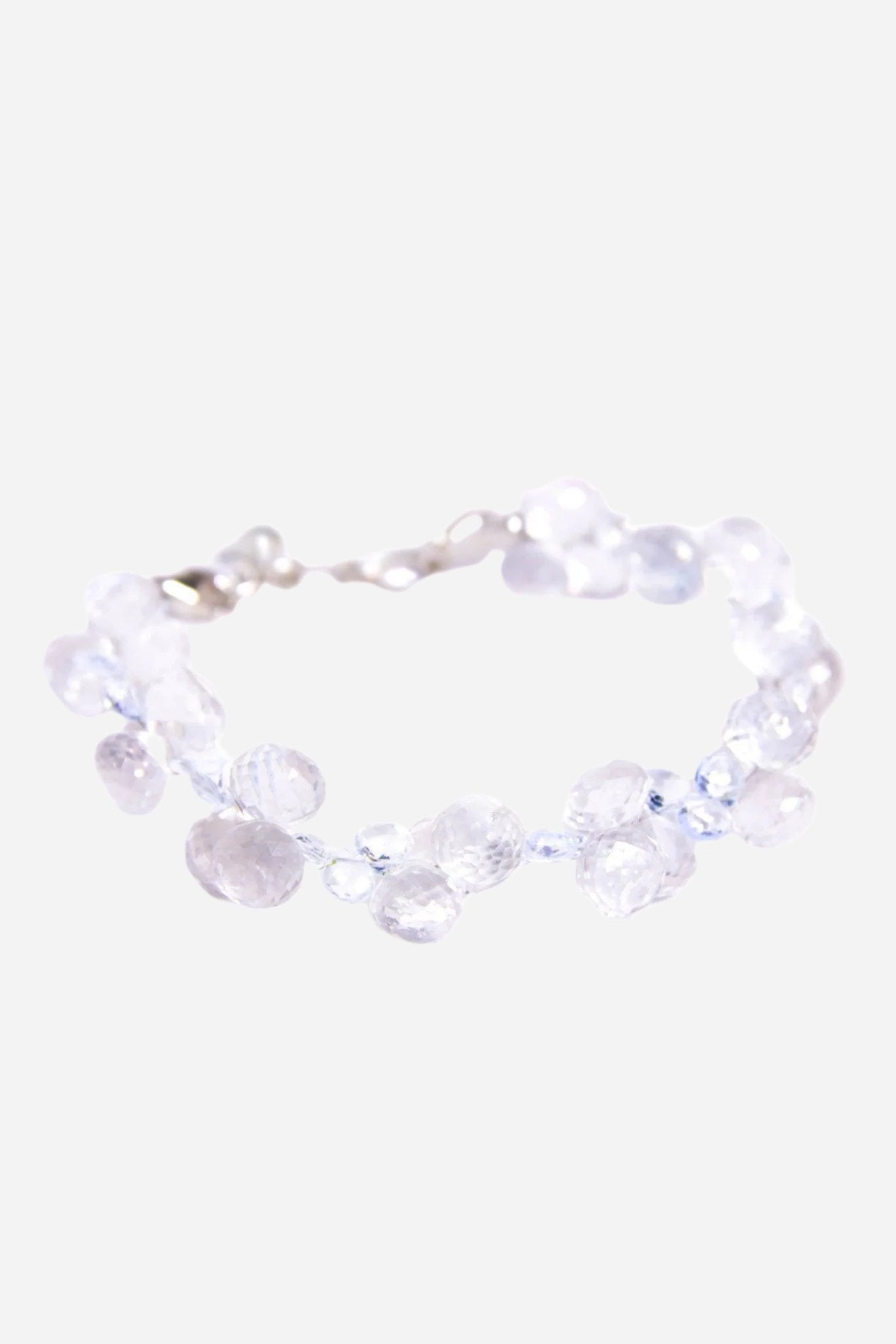 Crystal and Blue Topaz Bracelet - Inaya Jewelry