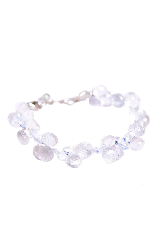 Crystal and Blue Topaz Bracelet - Inaya Jewelry