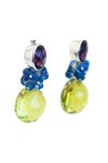 Lemon Topaz and Sapphire Fantasy Drop Earrings - Inaya Jewelry