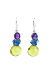 Lemon Topaz and Sapphire Fantasy Drop Earrings - Inaya Jewelry