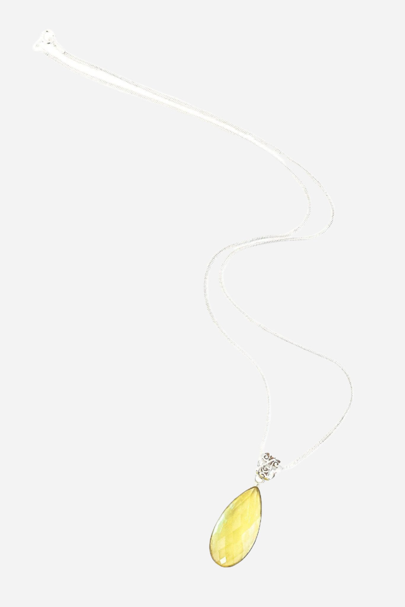 Lemon Quartz Pendant - Inaya Jewelry
