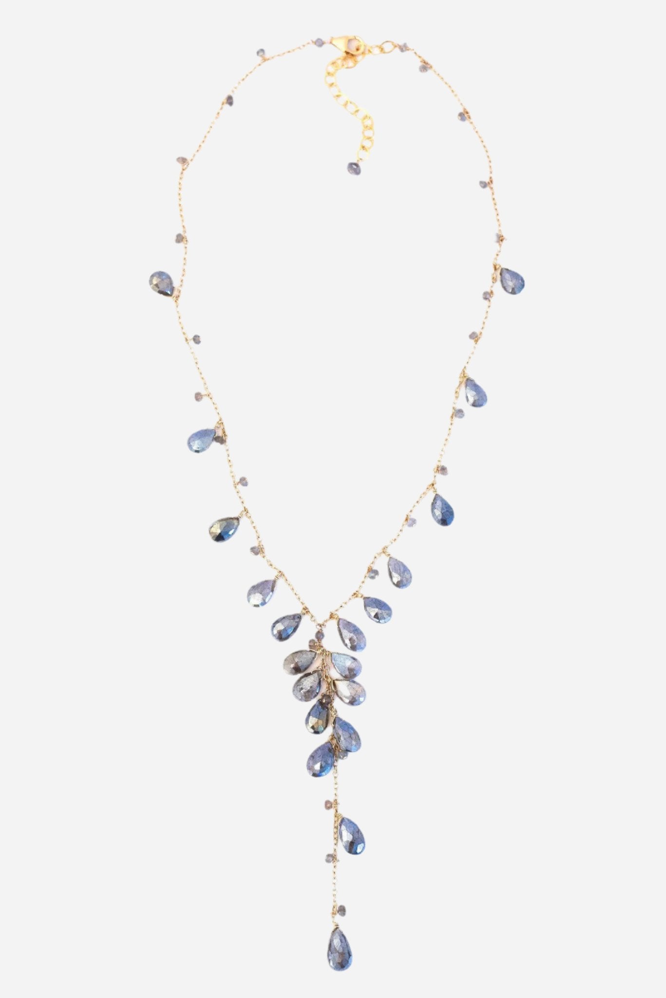 Labradorite Chainy Necklace - Inaya Jewelry