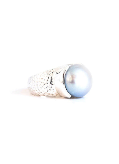 Pearl Grey Ring - Inaya Jewelry