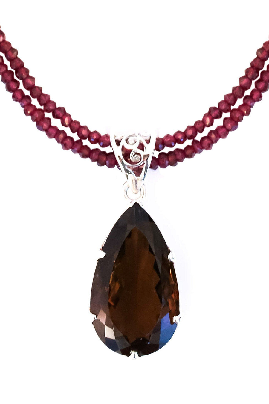 Buy Smoky Topaz Pendant Necklace Online - Precious Gemstone Jewelry NY -  INAYA