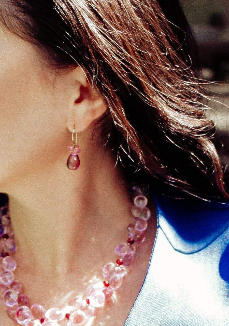 Amethyst Endless Earrings - Inaya Jewelry