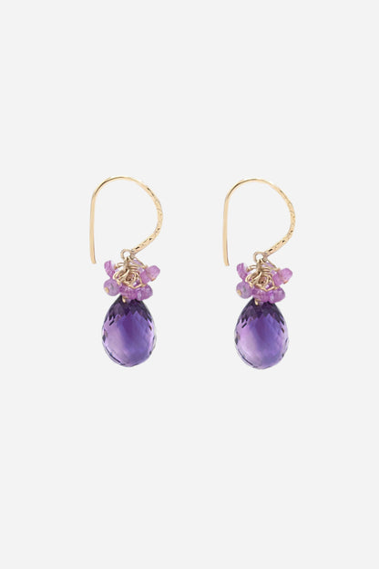 Amethyst Endless Earrings - Inaya Jewelry