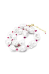 Baroque Pearl & Rubies Necklace - Inaya Jewelry