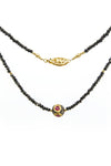 Black Diamond, Ruby & Black Spinel Necklace - Inaya Jewelry