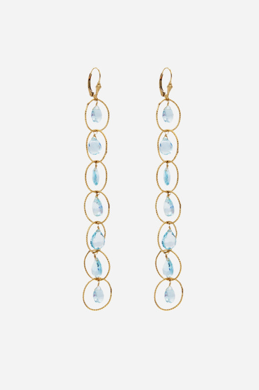 Eternal Topaz Earrings - Inaya Jewelry