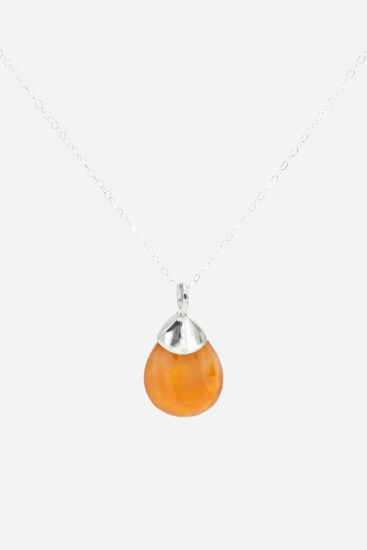 Carnelian Drop Pendant - Inaya Jewelry