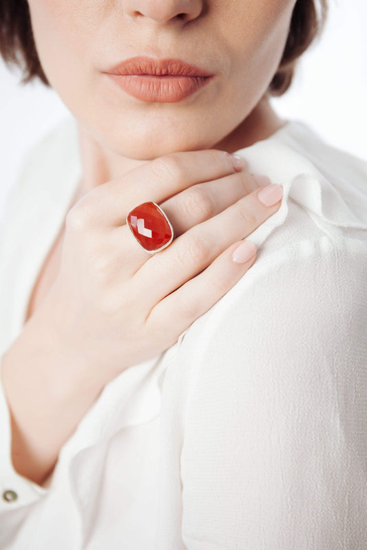 Carnelian Ring - Inaya Jewelry