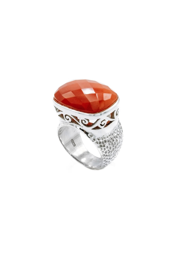 Buy Carnelian Ring Online - Inaya Hadcrafted Gemstone Jewelry NYC - INAYA