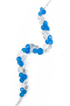 Crystal Blue Cluster Necklace - Inaya Jewelry