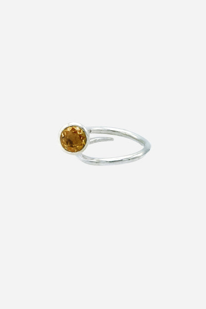 Citrine Swirl Ring - Inaya Jewelry