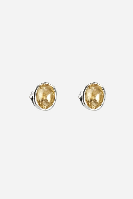 Citrine Studs - Inaya Jewelry