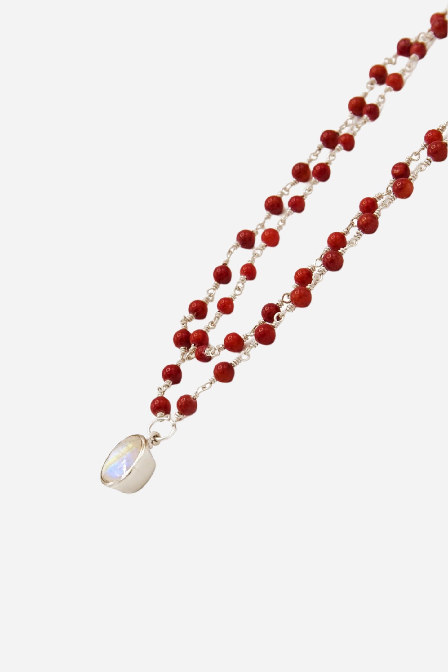 Coral Moon Necklace - Inaya Jewelry