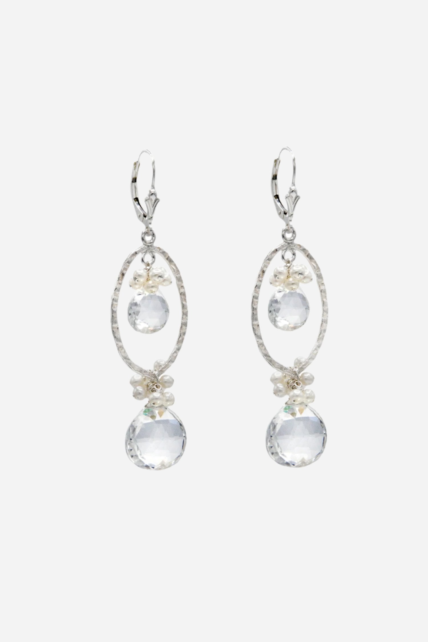 Icy Orbit Earrings - Inaya Jewelry