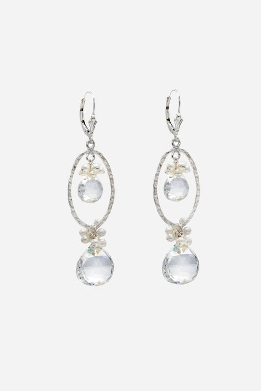 Icy Orbit Earrings - Inaya Jewelry