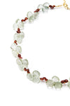 Green Amethyst & Garnet Necklace - Inaya Jewelry