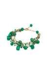 Chainy Green Onyx Delicate Bracelet - Inaya Jewelry