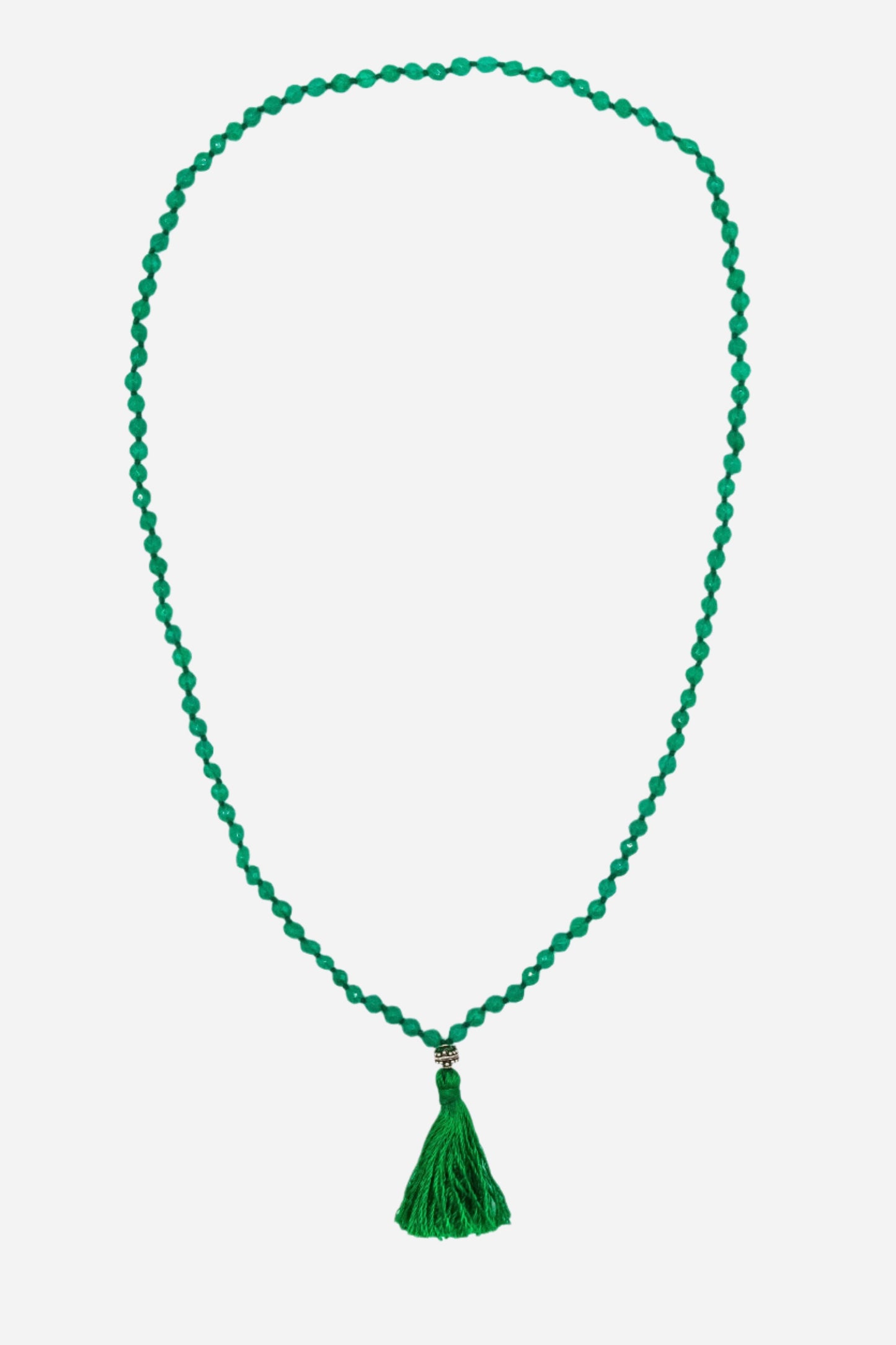 Green Onyx Mala Necklace - Inaya Jewelry