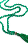 Green Onyx Mala Necklace - Inaya Jewelry
