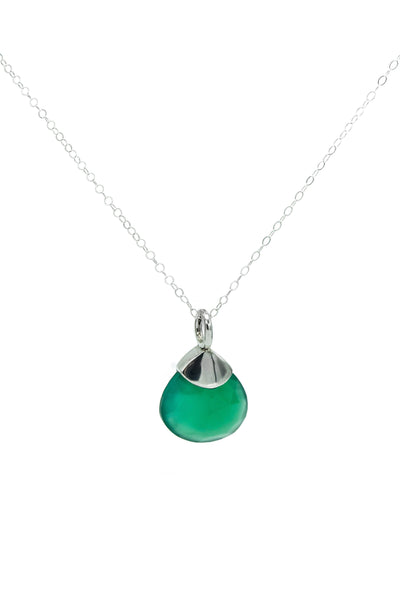 Green Onyx Drop Pendant - Inaya Jewelry