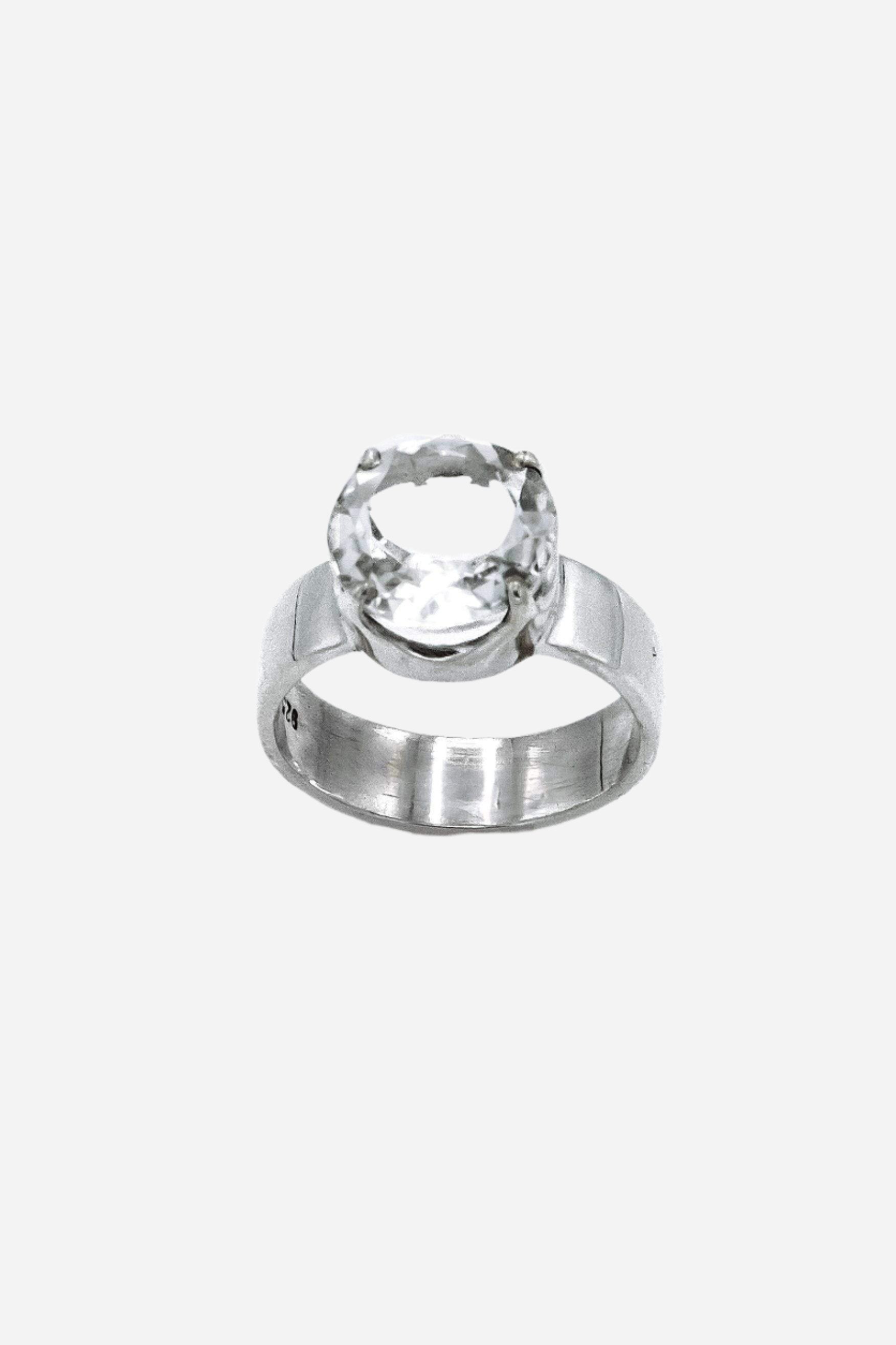 Himalayan Clear Crystal Ring - Inaya Jewelry