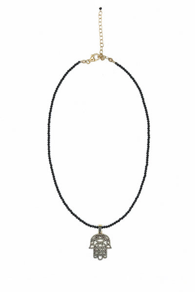 Caring Palm Diamond Necklace - Inaya Jewelry