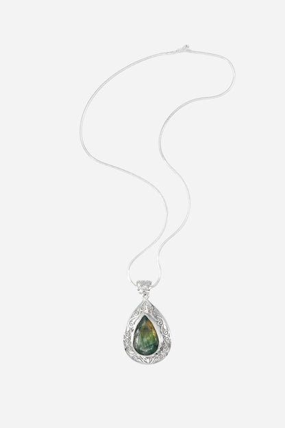 Faceted Labradorite Pendant - Inaya Jewelry