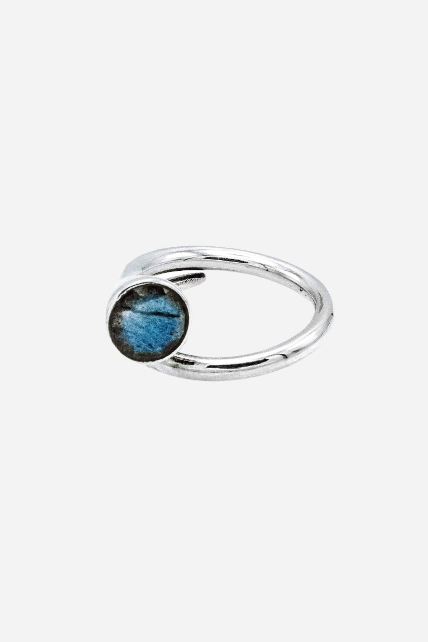 Labradorite Swirl Ring - Inaya Jewelry